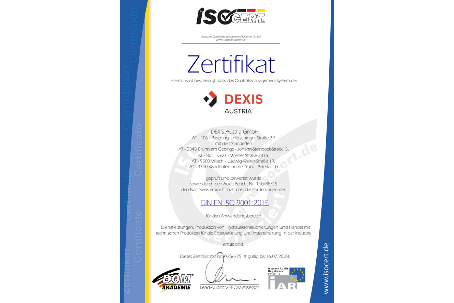 isocert Zertifikat